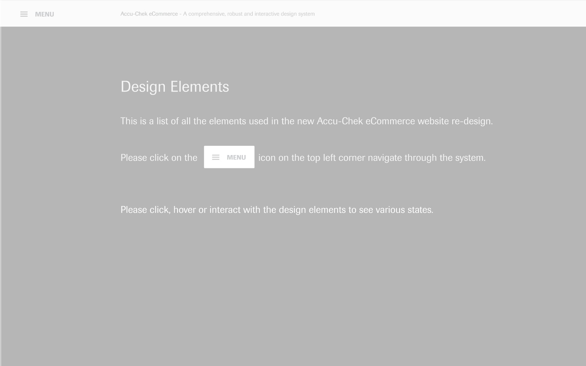 Design system created for developer handoff