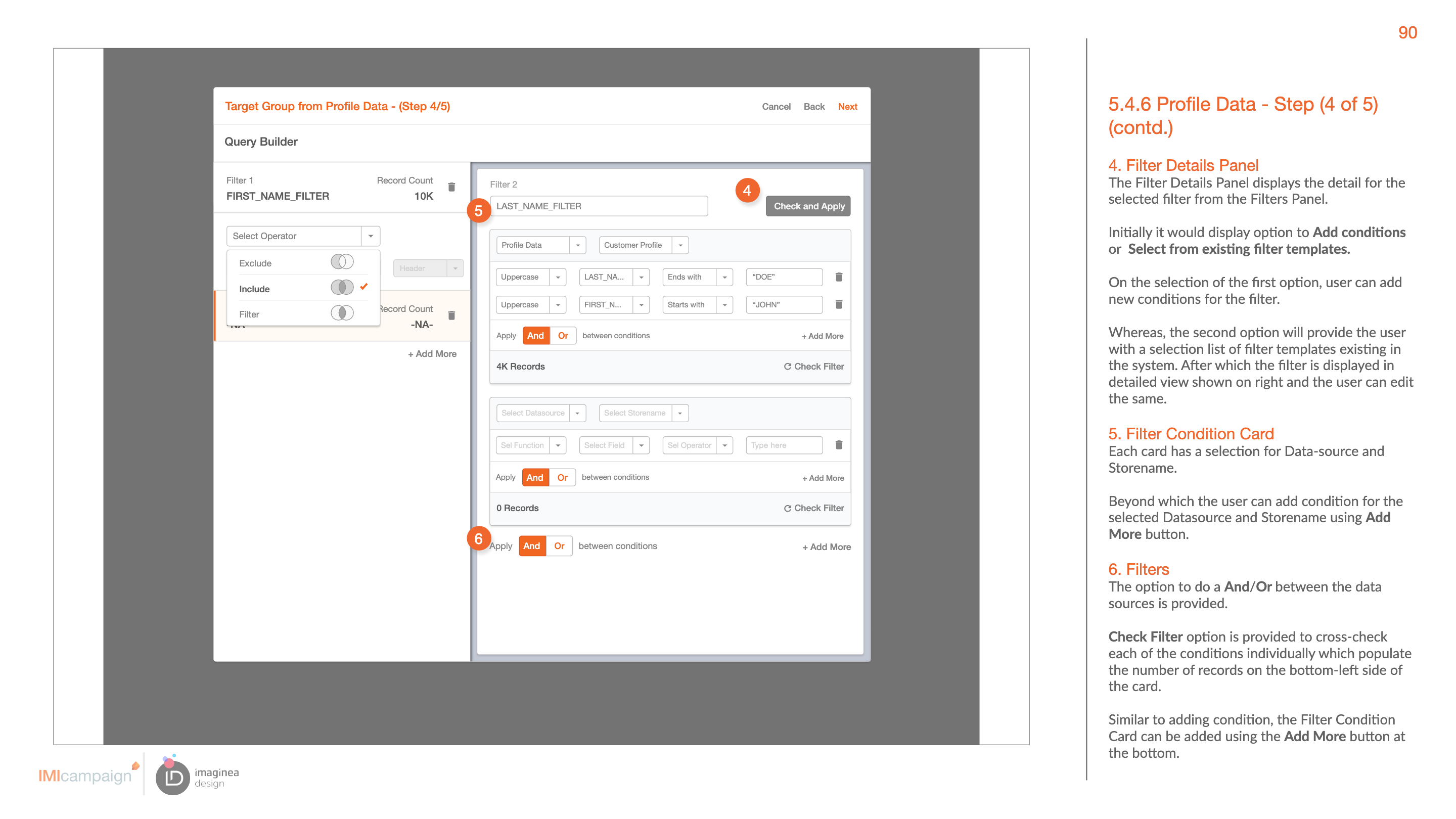 Visual campaign builder